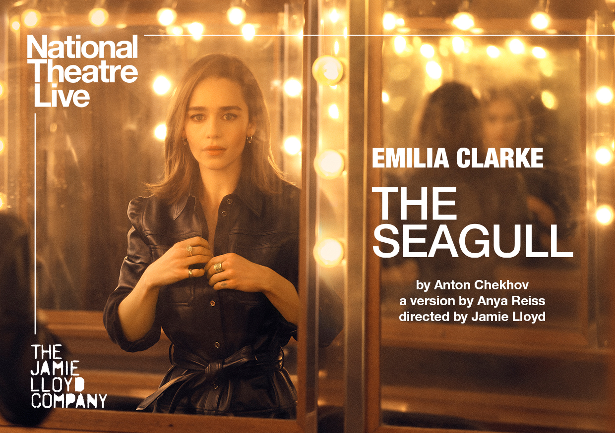 NT Live: The Seagull poster image showing Emila Clarke